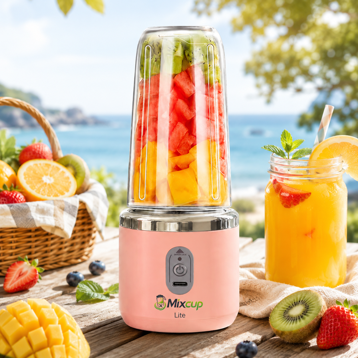 MixCup Lite kleiner tragbarer Mixer für Smoothies
